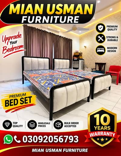 Iron single Bed | Kids Beds | Steel  bed | Double beds | Bed Set ||