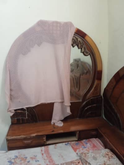 Double Bed site Table drasing swocash