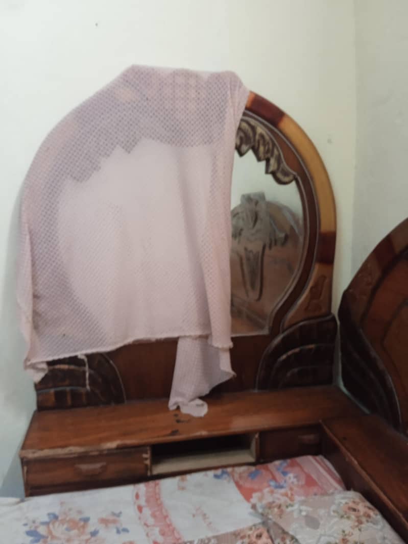 Double Bed site Table drasing swocash 0