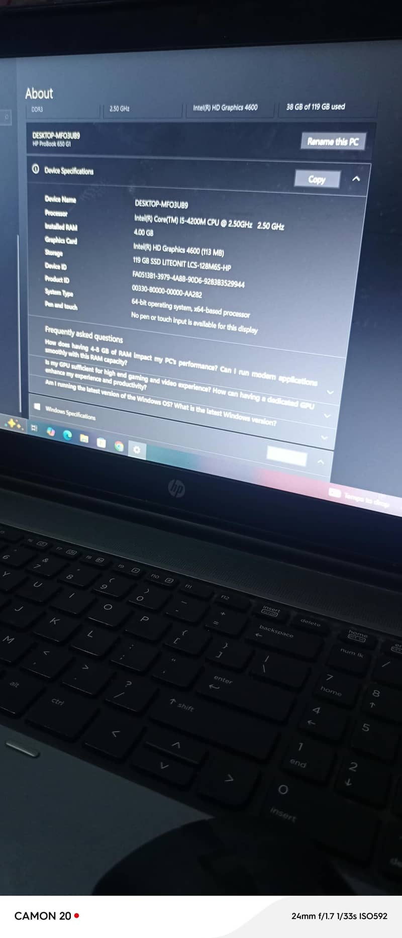 Core i5 3rd generation 3