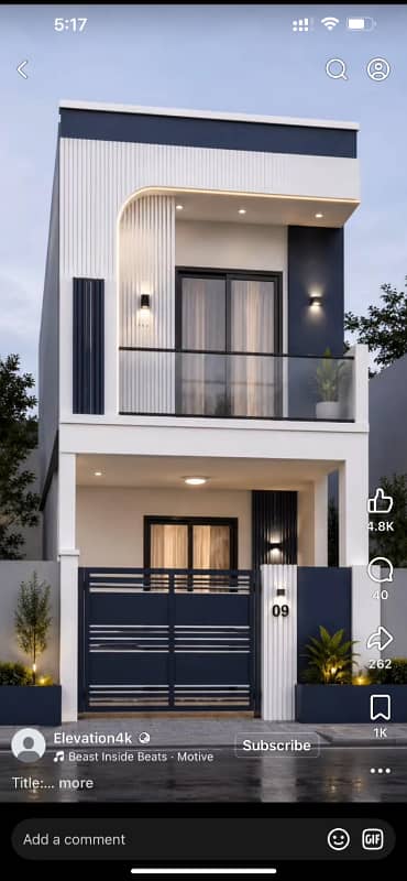 Triple story 3marla house house for sale cavalry extension