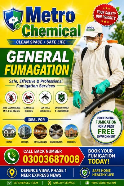 Fumigation Tank cleaning, Bed Bugs Spray & Control , Rats Control