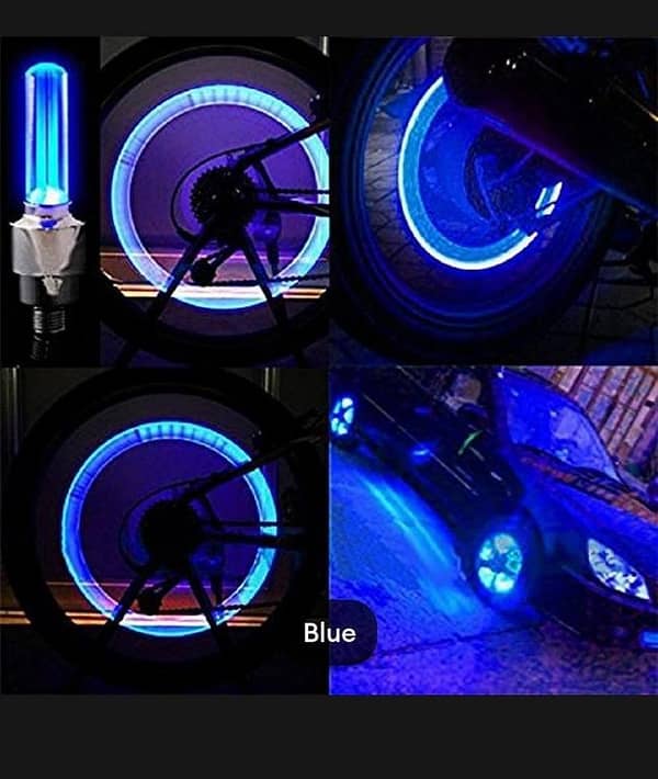 T   New Arrival Motorcycle Car Bicycle Lights Wheel Spoke Lamp LED Tyre Valve Cap Light for Decorative Lights
