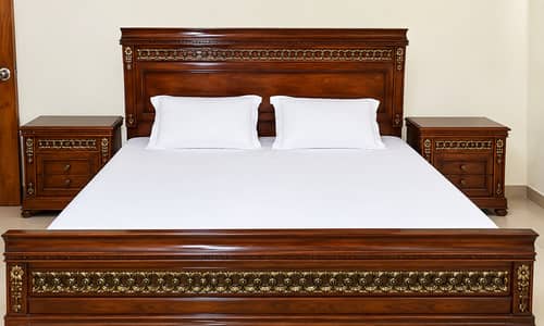 wooden bed set/bed side tables/showcase/bed dressing/home furniture