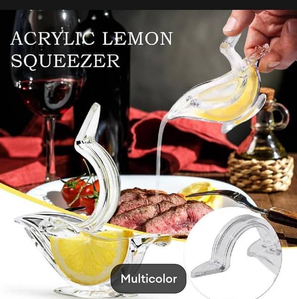 T  New Arrival Kitchen Home Slip Tool Press Lemon Squeezer Fruit Mini Manual Juicer Bird Shape Transparent Portable For Orange Lemon Manual Juicer