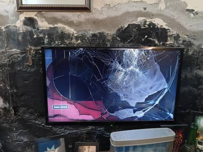 Sony LED 32 inches with remote. Needs panel change. Condition 9/10