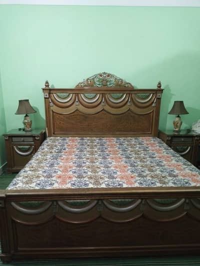 Bed king size, 2 side tables, 1 dressing for sale