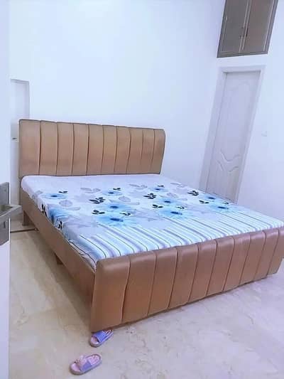 wooden king size double bed