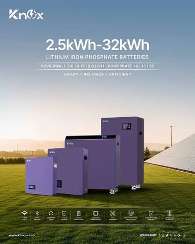 knox powerwall 3.0 & 6.0 100ah \ solar inverter \ solar system