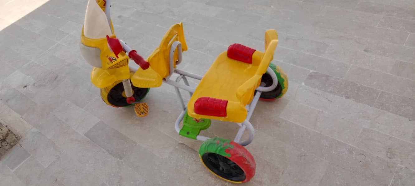 TWO SEATER BABY CYCLE SUITABLE FOR KIDS FROM 2-4 YEARS 6000 Rs 1