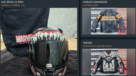 Imported Motorcycle Helmets & Riding Jackets | HJC Marvel, Harley,etc