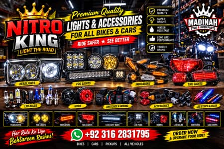 Nitro King Bike Lights | LED, Fog Lights & Indicators | wholesale rate