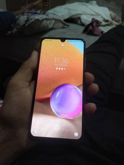 Samsung Mobile A32 only mobile panal change butt original display fing