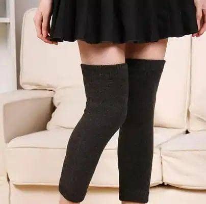 T  High Quality Fleece Inside - Leg Warmer Warm Knee Brace Pad - 1 Pair Men Women Leg Warmers For Men and women