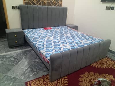 Double bed with mattress