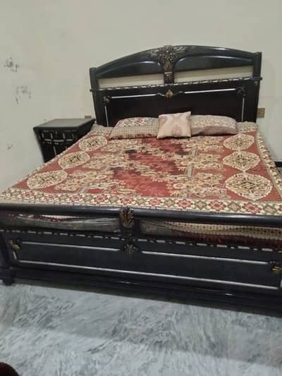 King Size Bed with Side Tables and Dressing Table
