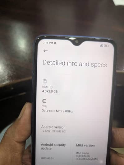Xiaomi Redmi 9T 4+2 gb ram 128 gb storage