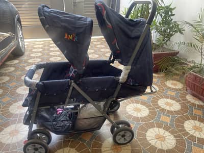 Junior brand twin baby stroller