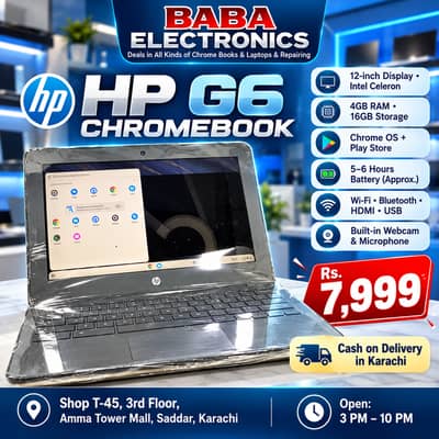 HP G6 Chromebook | Chromebooks | Laptops | Chromebook For sale karachi