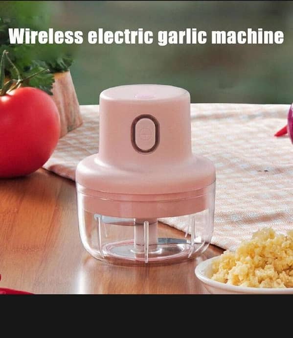 T    Mini Electric Garlic Food Chopper Ginger Vegetable Crusher Cutter Food Mixer Processor