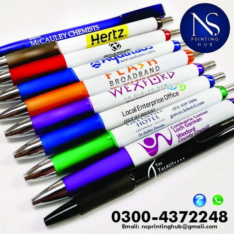 printing service, letterhead, label, pen, flyer, notebook, file folder 9