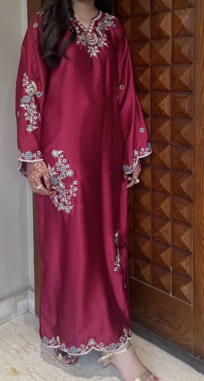 1pc-Embroided Kaftan