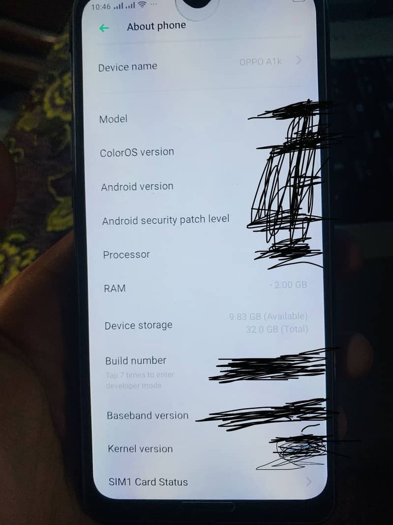 OPPO A1k 4