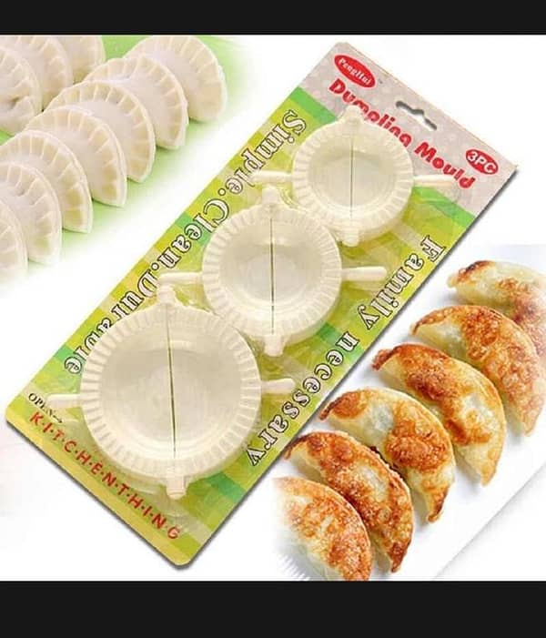 T  3 Pcs Pastry Maker Plastic Dumpling Mould Dough Press Mold Samosa Maker Samosa Shaper