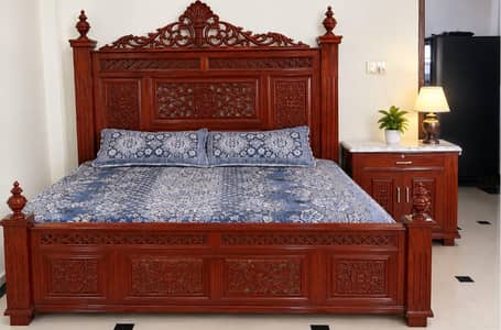 complete matching wooden furniture set.