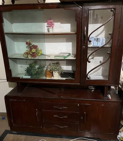 show case and dressing table pure wood
