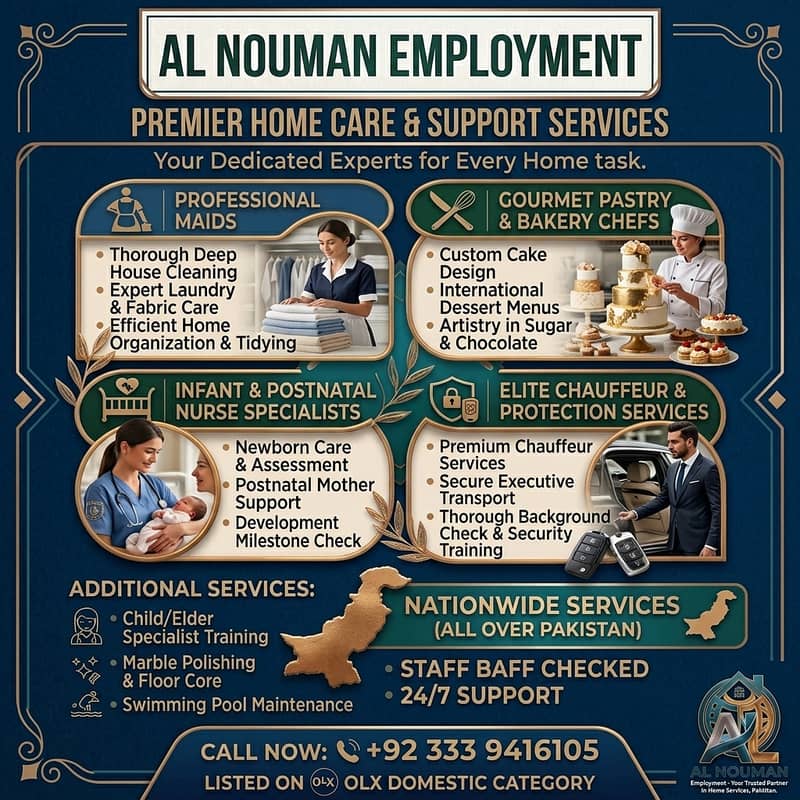 Maid Services, House Maid , Cook, Chef, Helper, Driver, Couple Maids ...