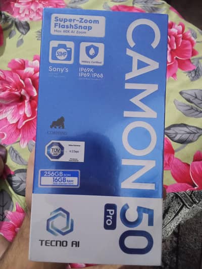Tecno camon 50 pro 16gb256