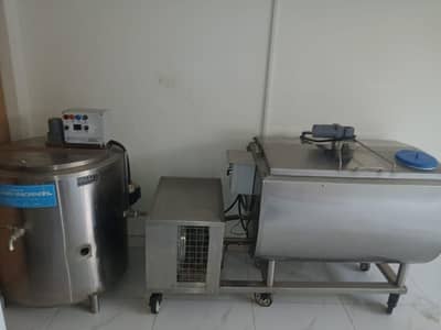 milk chiller and boiler