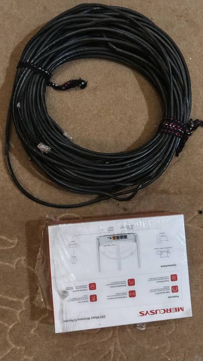 wifi Mercusys 300mbps wireless Router with cable