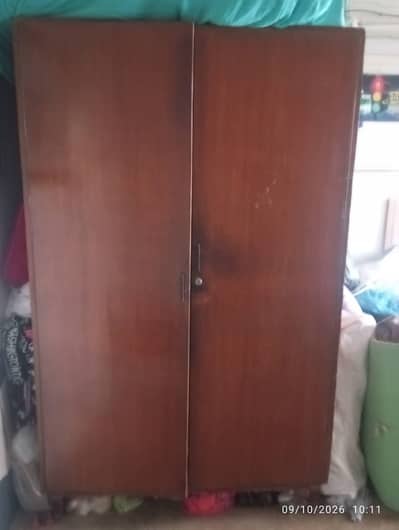 Full Size Brown Wooden Wardrobe for Sale