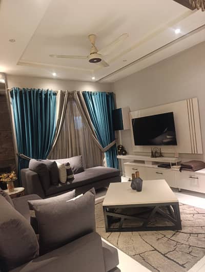 Brand New House 10 Marla Full Furnished 4 Bedrooms With Atttch Bath Tv Lon Kitchen Dring Room Store Servent Car Parking Hot Location Near Mecdonals Park And Ring Road Schools Etc.