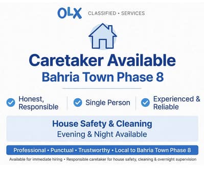 Caretaker Available - Bahria Town Phase 8
