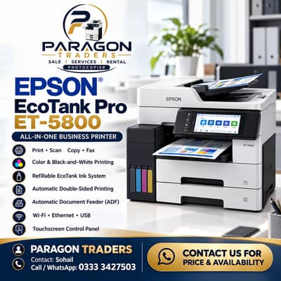 Epson EcoTank Pro ET-5800 All-in-One Printer