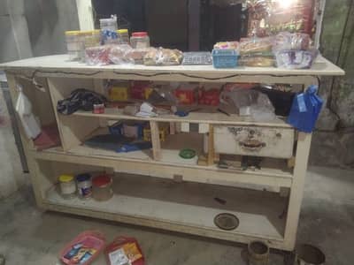 for urgent sale counter and rocks for shop in low price 03315929685