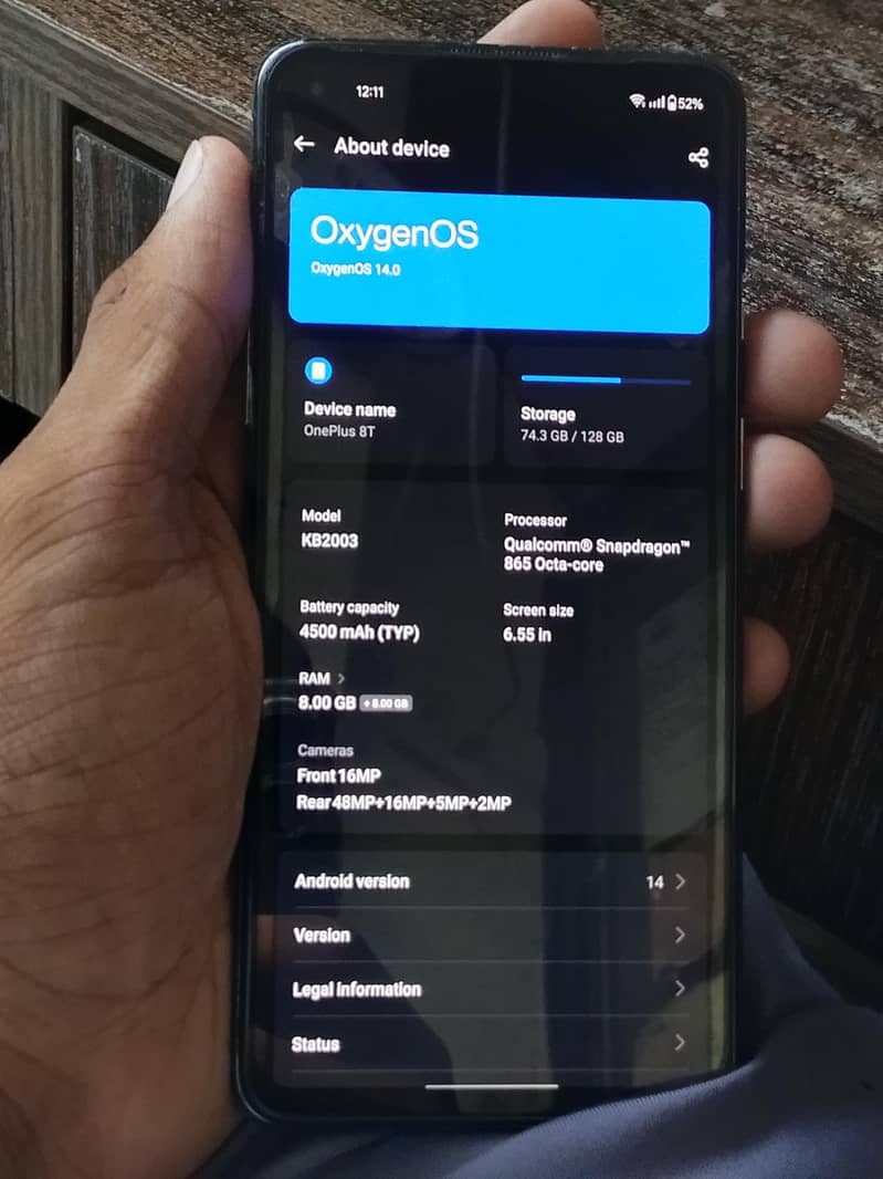 One Plus 8T 9