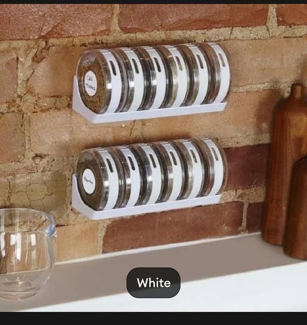 T  6 pcs Spice Rack Masala Jar Seasoning Cans Kitchen Cylindra Spice Rack Condiment Bottles For Kitchen