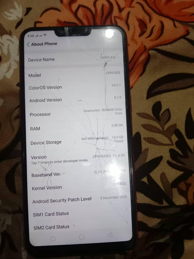 OPPO A3s 0