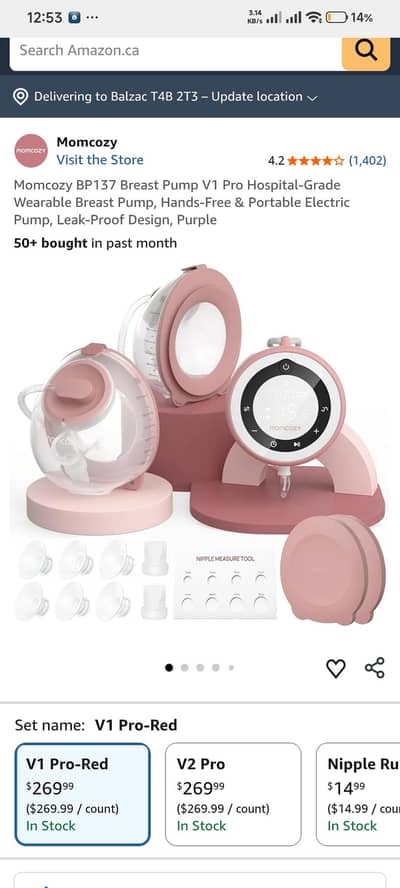 Momcozy Breast Pump V1 Pro Hospital-Grade (box seal pack)