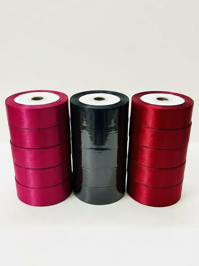 Premium Satin Ribbon Roll 1 inch 20 Yards For Customization