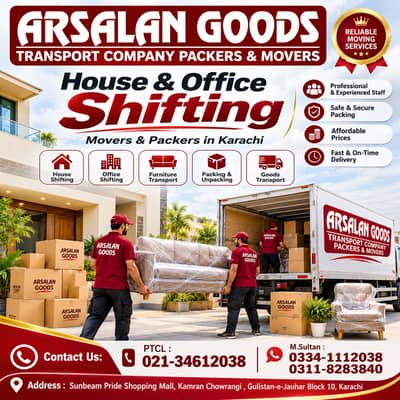 Mover & Packer - House Shifting - Cargo service - Goods Tranportation