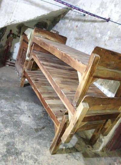 single Bed 3 piece pure wood