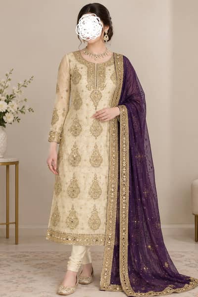 Bridal Formal Havey  Embroidery dress