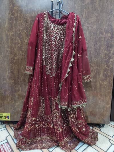 a beautiful bridal maxi by Asim jofa