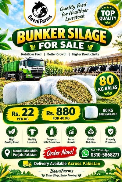 silage | cow feed | Animal feed | silage per kg : 22Rs / 40kg : 880/-