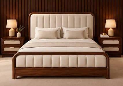 Sheesham Wood King Size Double Bed Set-Factory Rate -